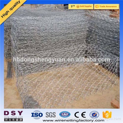 Trade assurance Gabion Basket & Gabion metal box Wire Cages Rock Retaining Wall
